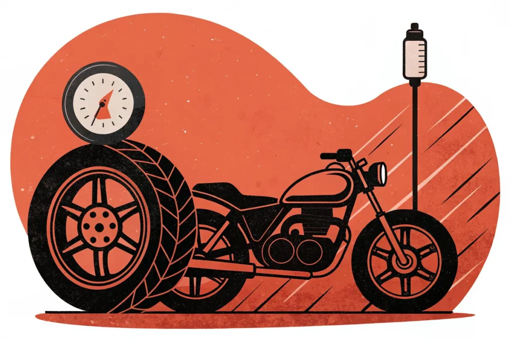 Pression pneu moto : valeurs recommandées et réglage fiable